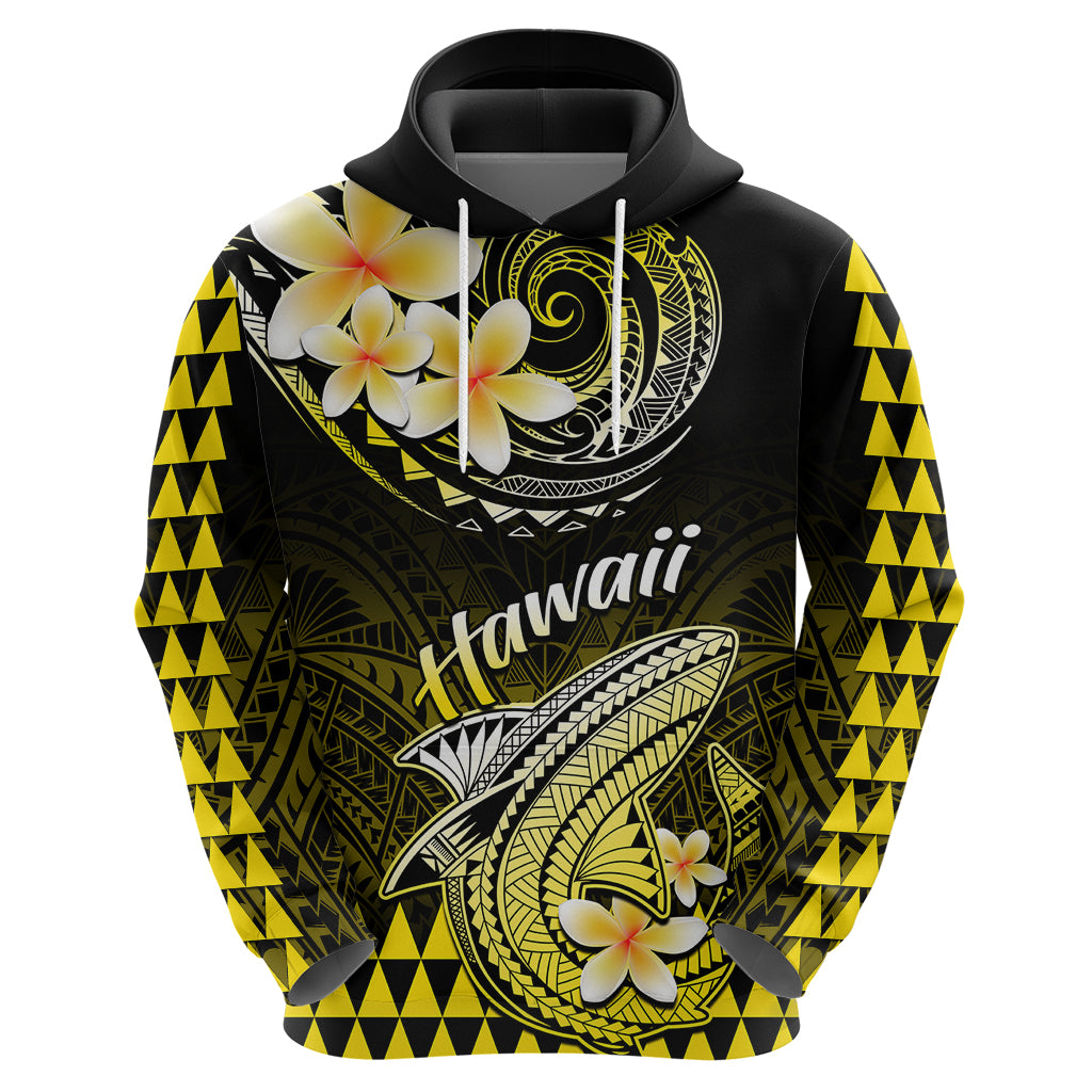 Hawaii Hoodie Polynesian Shark with Kakau Yellow Version LT01