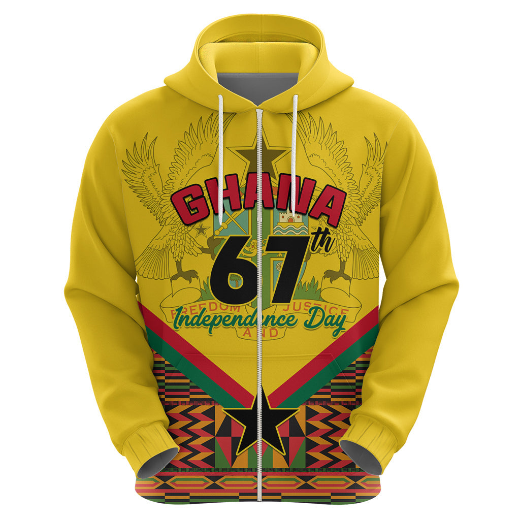 Ghana Independence Day Hoodie Freedom and Justice African Pattern LT01