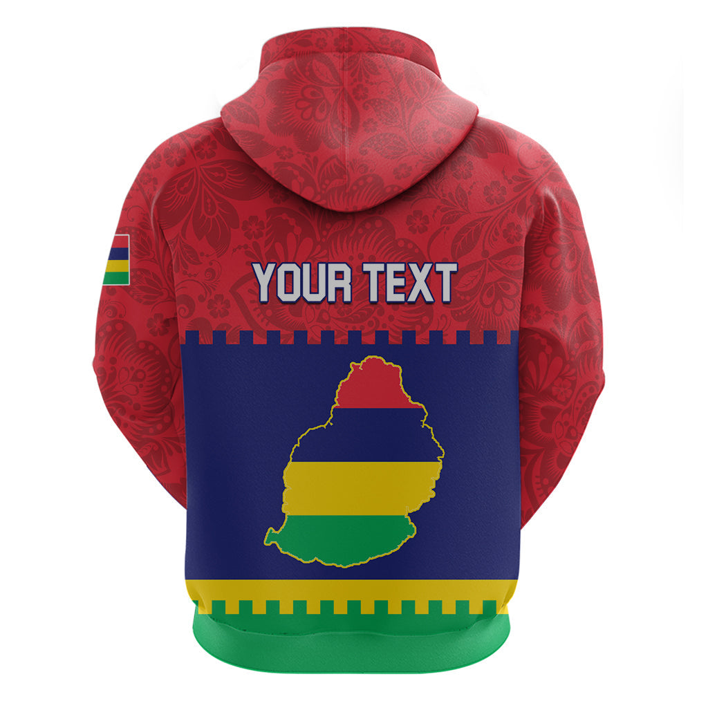 Mauritius Independence Day Hoodie Stella Clavisque Maris Indici Foral Pattern LT01