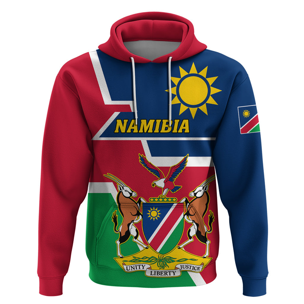 Namibia Independence Day Hoodie Coat Of Arms Unique Style LT01