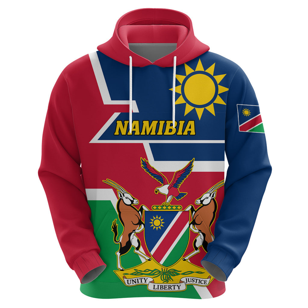 Namibia Independence Day Hoodie Coat Of Arms Unique Style LT01