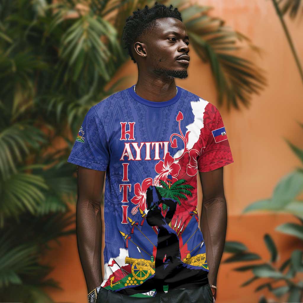Personalised Afro Haiti Le Marron Inconnu T shirt Dashiki Mix Polynesian Pattern LT01