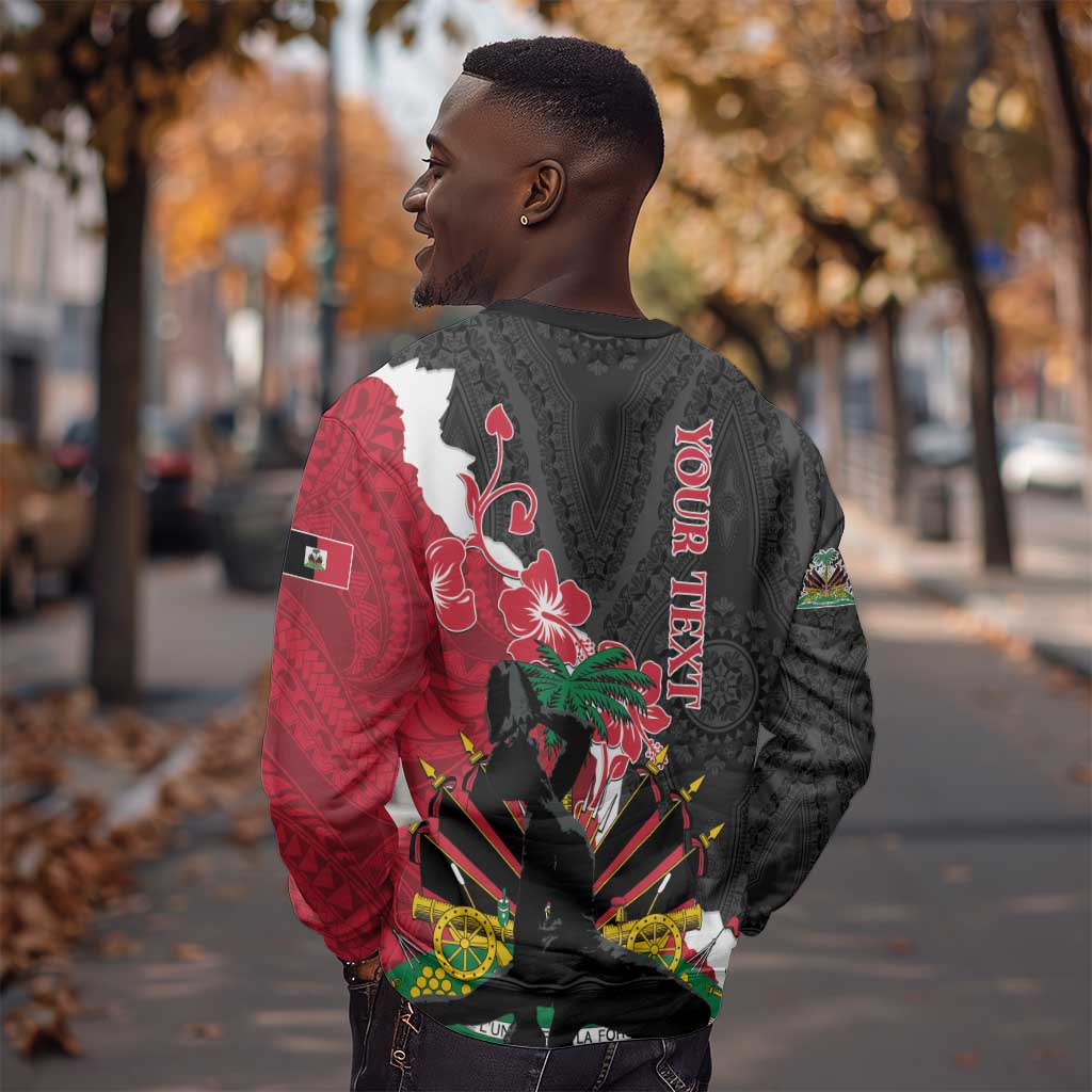 Personalised Afro Ayiti Neg Marron Sweatshirt Dashiki Mix Polynesian Pattern LT01