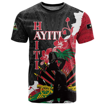 Personalised Afro Ayiti Neg Marron T shirt Dashiki Mix Polynesian Pattern LT01