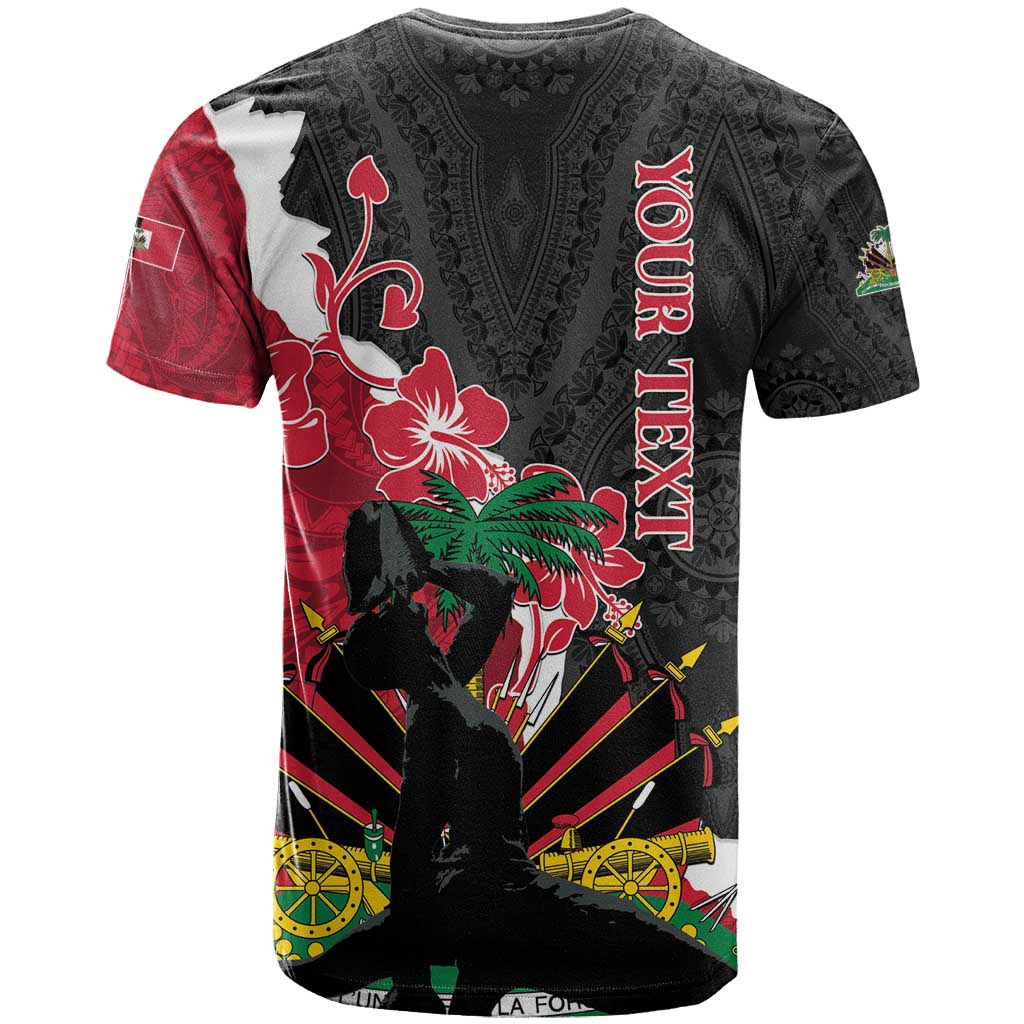 Personalised Afro Ayiti Neg Marron T shirt Dashiki Mix Polynesian Pattern LT01