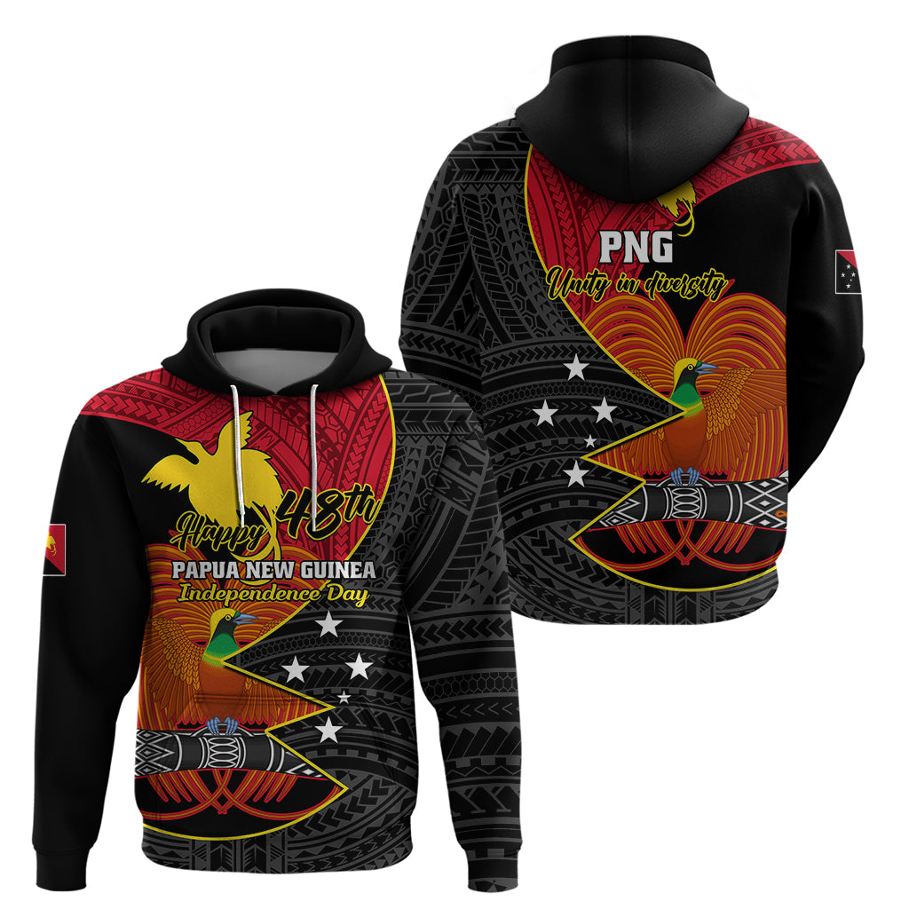 Papua New Guinea Independence Day Hoodie Happy PNG 48th Anniversary LT01