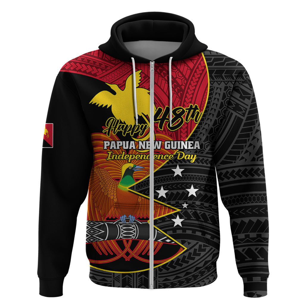 Personalised Papua New Guinea Independence Day Hoodie Happy PNG 48th Anniversary LT01