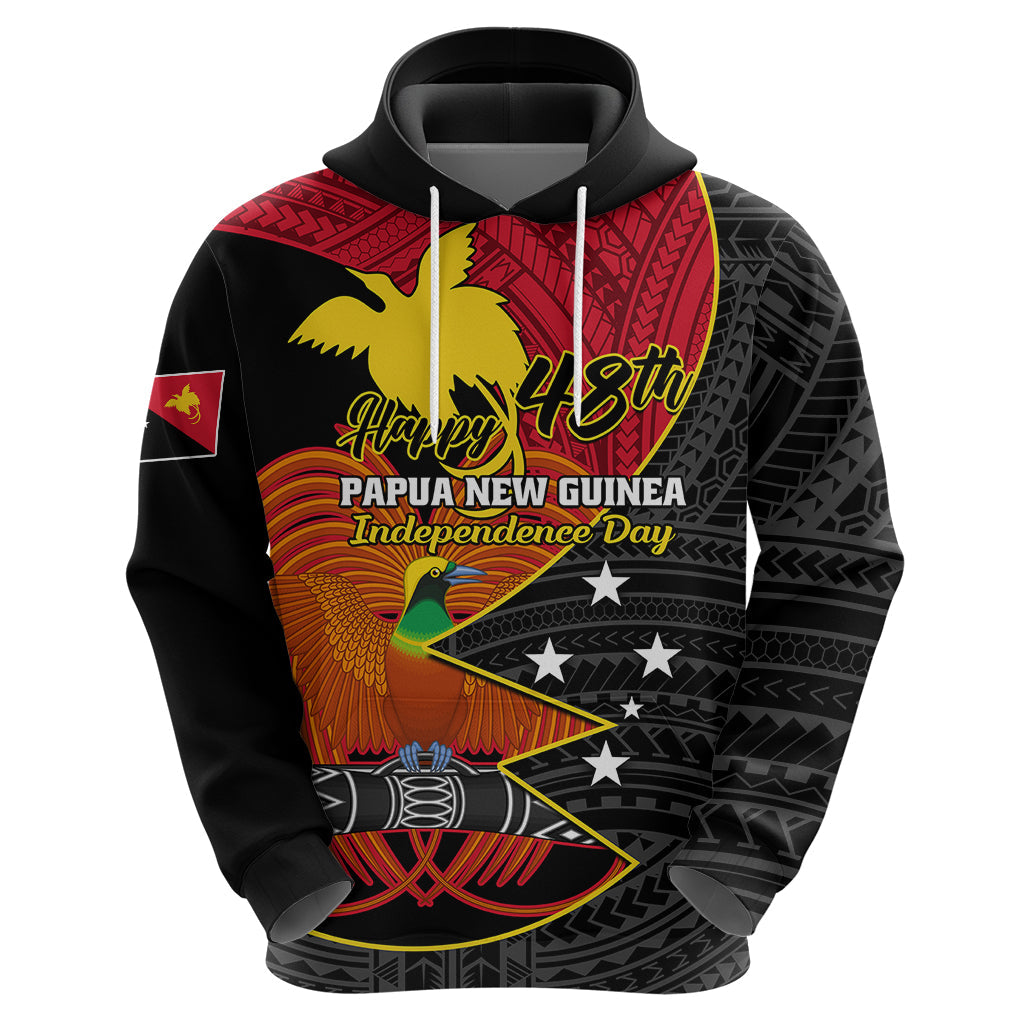 Personalised Papua New Guinea Independence Day Hoodie Happy PNG 48th Anniversary LT01