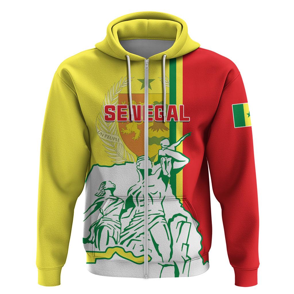 Senegal Independence Day Hoodie Un Peuple Un But Une Foi 64th Anniversary LT01