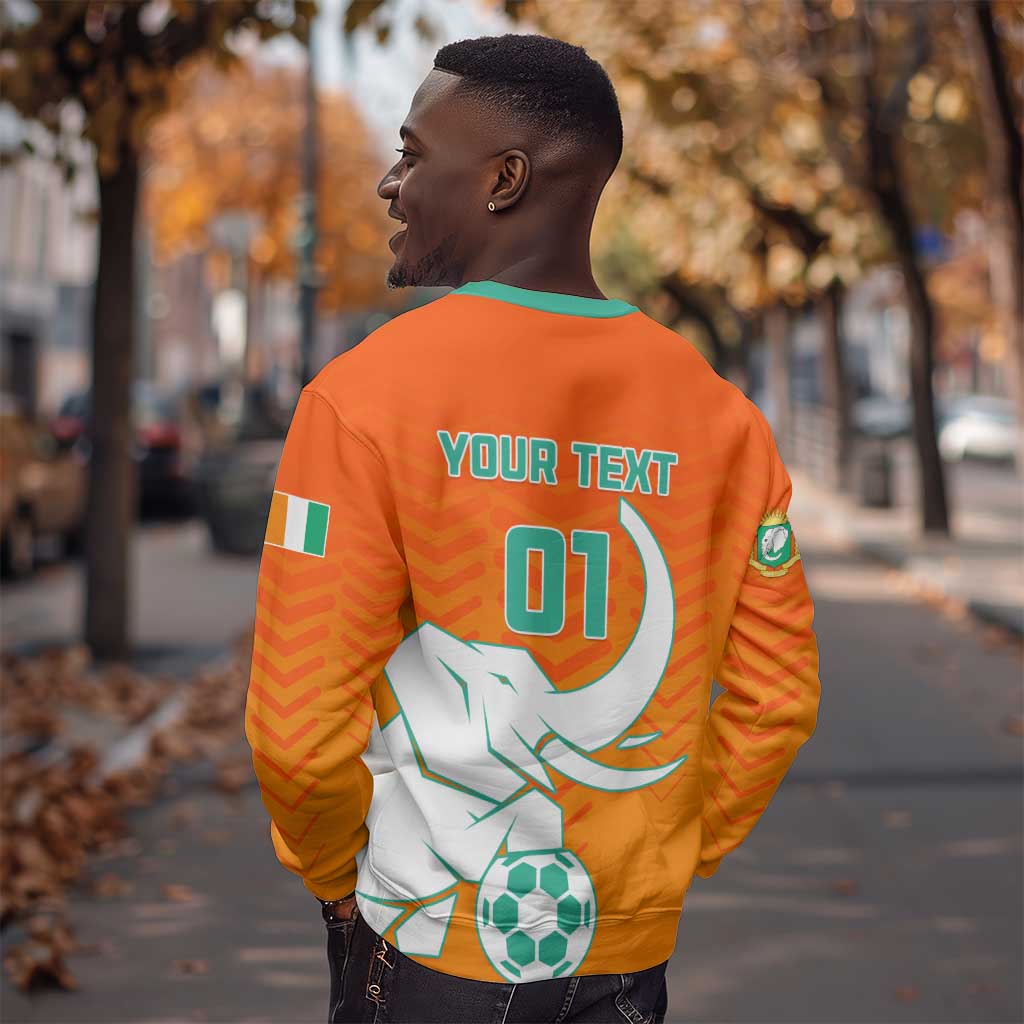 Ivory Coast Football Sweatshirt - Go Les Elephants LT01