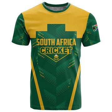 Custom South Africa Cricket T shirt SA Protea Woza Nawe LT01