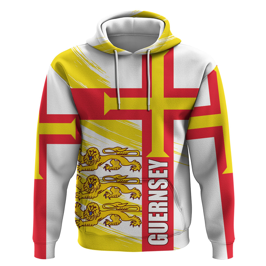 Guernsey Liberation Day Hoodie Guernesi Three Lion LT01