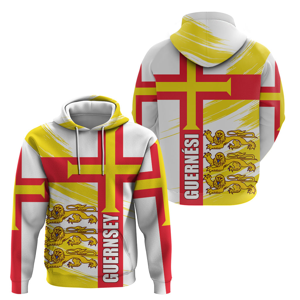 Guernsey Liberation Day Hoodie Guernesi Three Lion LT01