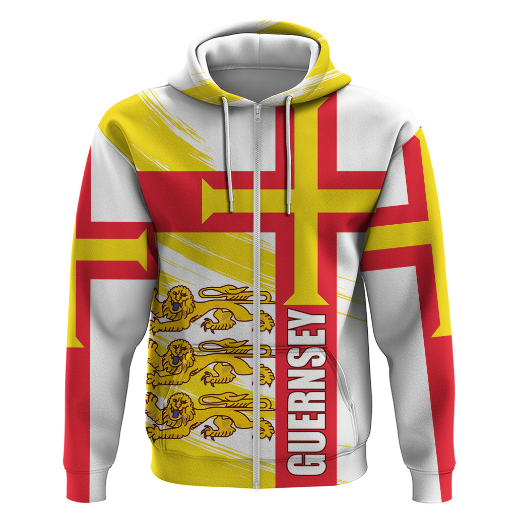 Guernsey Liberation Day Hoodie Guernesi Three Lion LT01