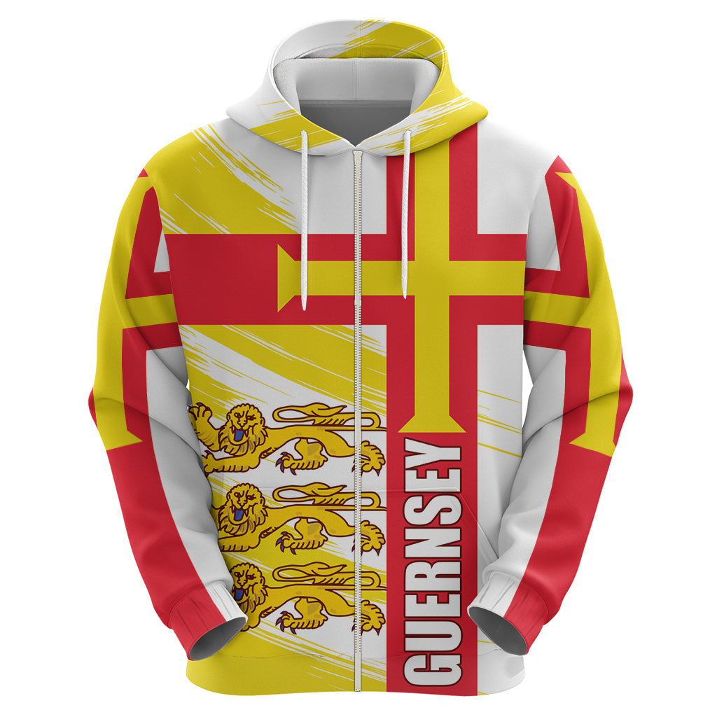 Guernsey Liberation Day Hoodie Guernesi Three Lion LT01
