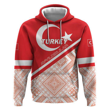 Custom Turkey 2024 Football Hoodie Ay Yldzllar Biz Bitti Demeden Bitmez LT01