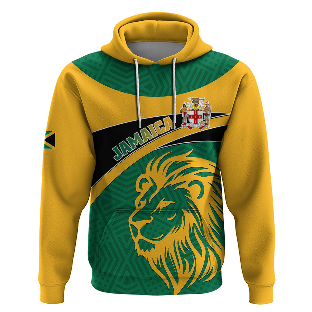 Jamaica Hoodie Jumieka Lion Mix African Pattern LT01