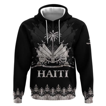 Haiti Neg Marron Silver Hoodie Hope is Nothing Without Action LT01