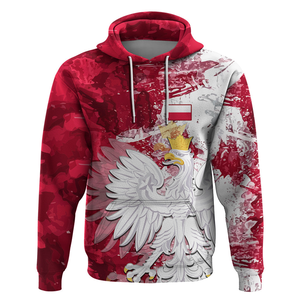 Poland Hoodie Polska Coat Of Arms Flag Style LT01