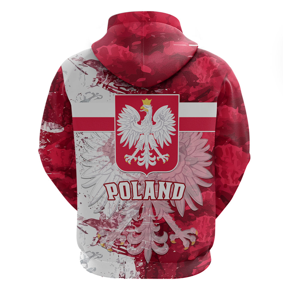 Poland Hoodie Polska Coat Of Arms Flag Style LT01