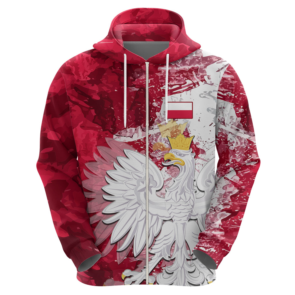 Poland Hoodie Polska Coat Of Arms Flag Style LT01