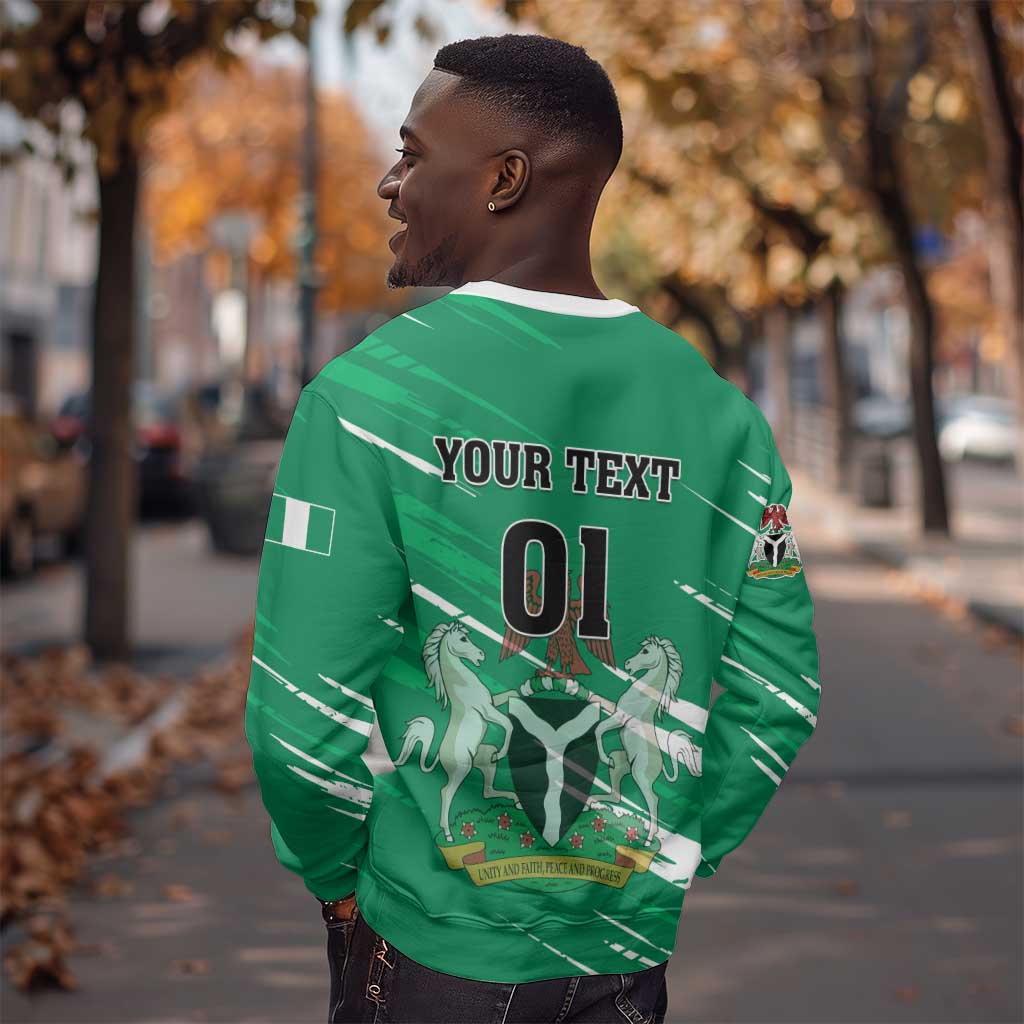 Nigeria Football Sweatshirt - Victory for the Super Eagles LT01