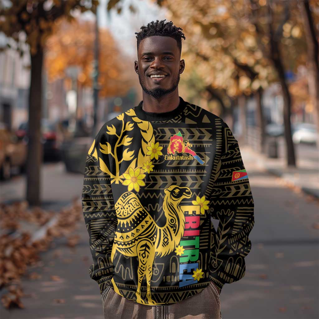 Enkutatash Eritrea New Year Sweatshirt Eritrean Camel African Pattern LT01