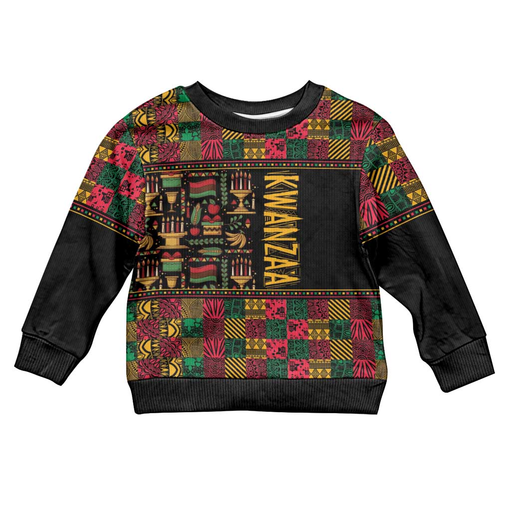 Kwanzaa African Pattern Kid Ugly Christmas Sweater LT01