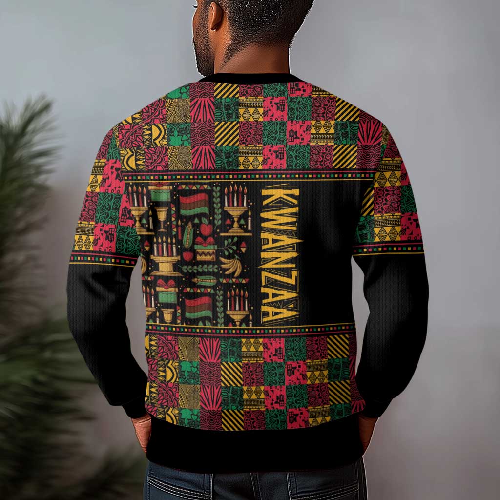 Kwanzaa African Pattern Ugly Christmas Sweater LT01