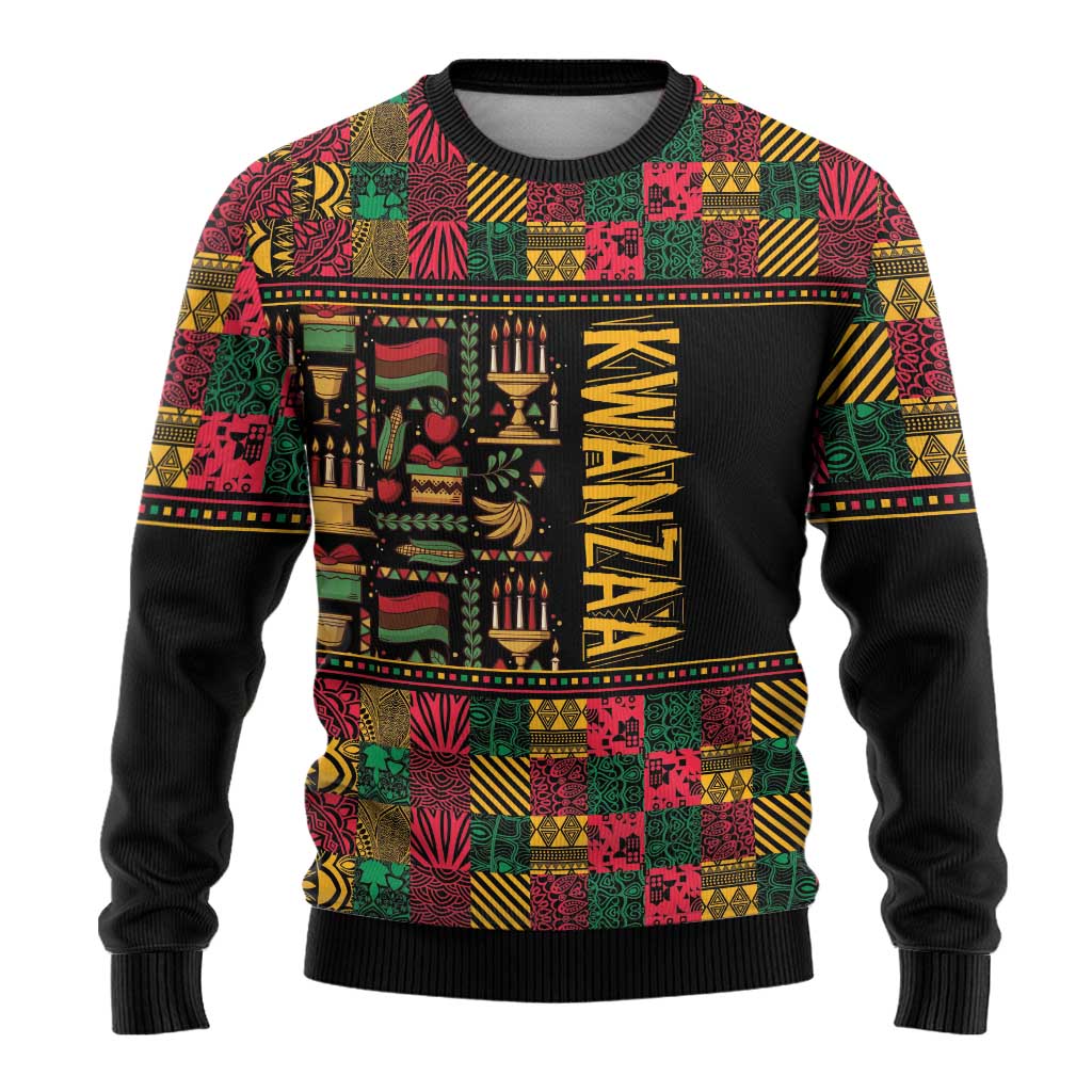 Kwanzaa African Pattern Ugly Christmas Sweater LT01