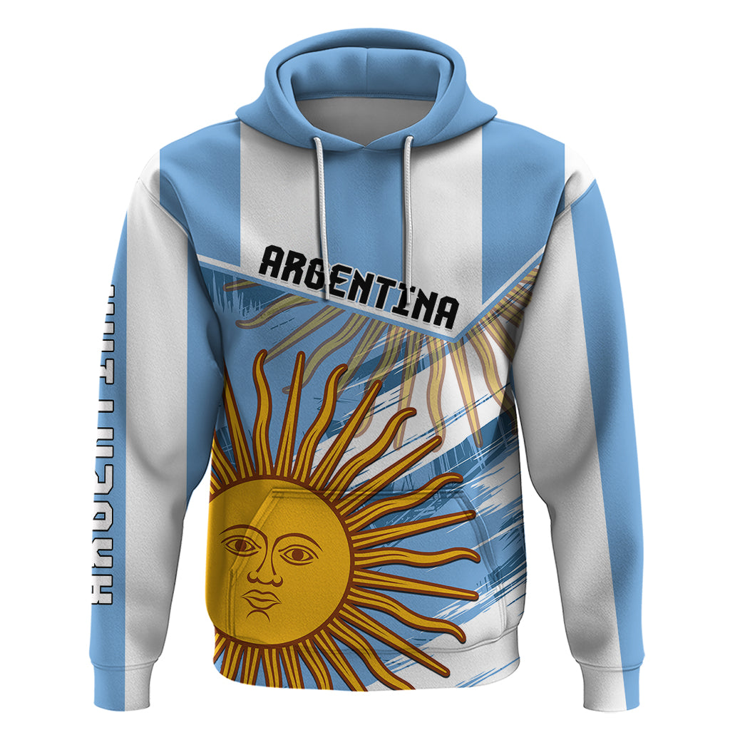 Custom Argentina Hoodie La Argentina Sol De Mayo Sport Style LT01