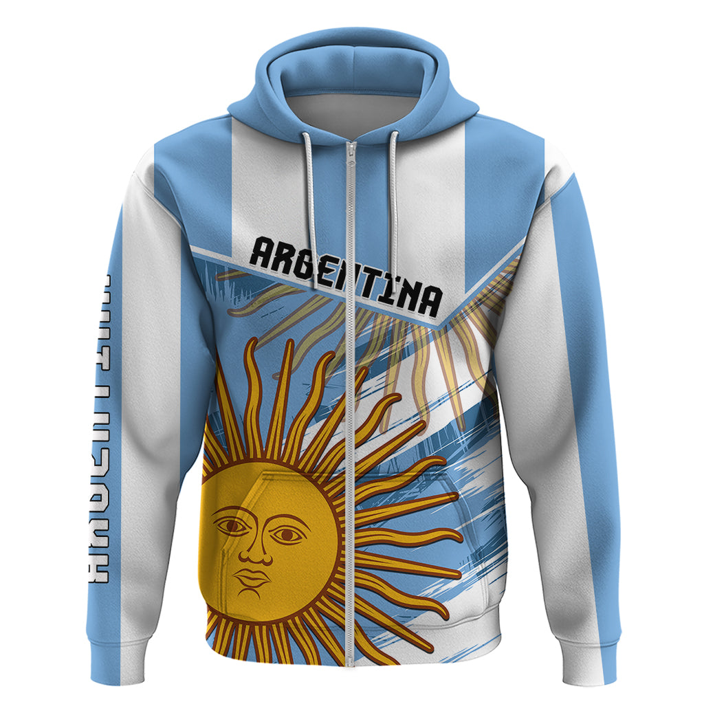 Custom Argentina Hoodie La Argentina Sol De Mayo Sport Style LT01