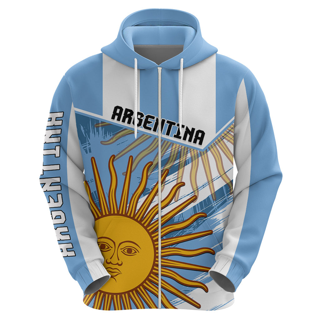 Custom Argentina Hoodie La Argentina Sol De Mayo Sport Style LT01