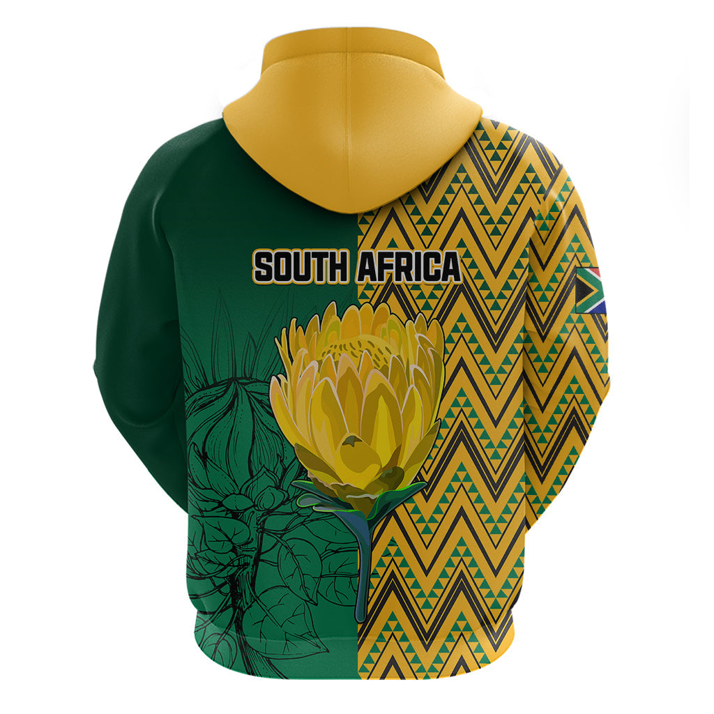 South Africa Hoodie Springbok and Proteas African Pattern LT01