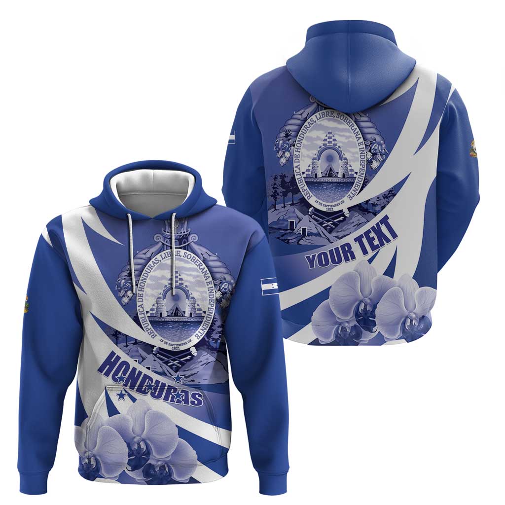 Honduras Hoodie Coat of Arms Orchid Navy Blue LT01