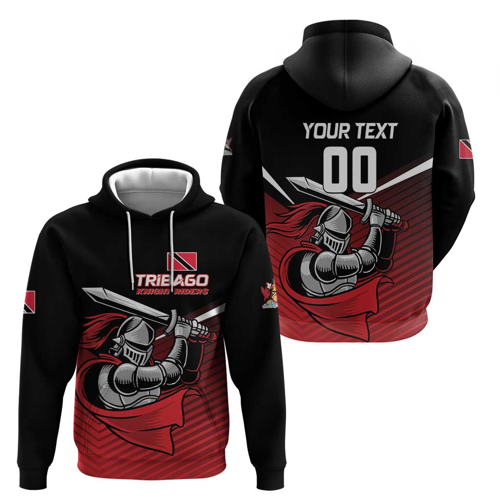 Custom Knight Riders Trinbago Cricket Hoodie Play Fight Win Repeat LT01