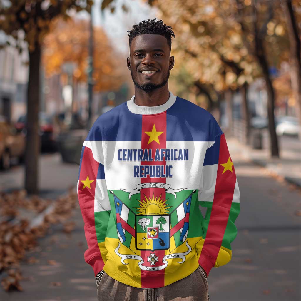 Personalized Central African Republic Sweatshirt African Zo Kwe Zo LT01