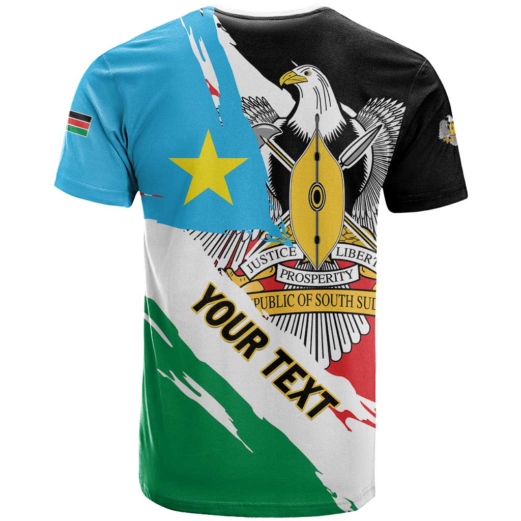 Personalized South Sudan T shirt East Africa - Grunge Flag Unique LT01
