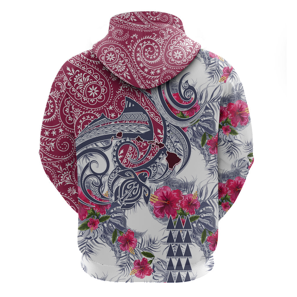 Hawaii Kakau Mix Paisley Pattern Hoodie Polynesian Tropical Unique Style LT01