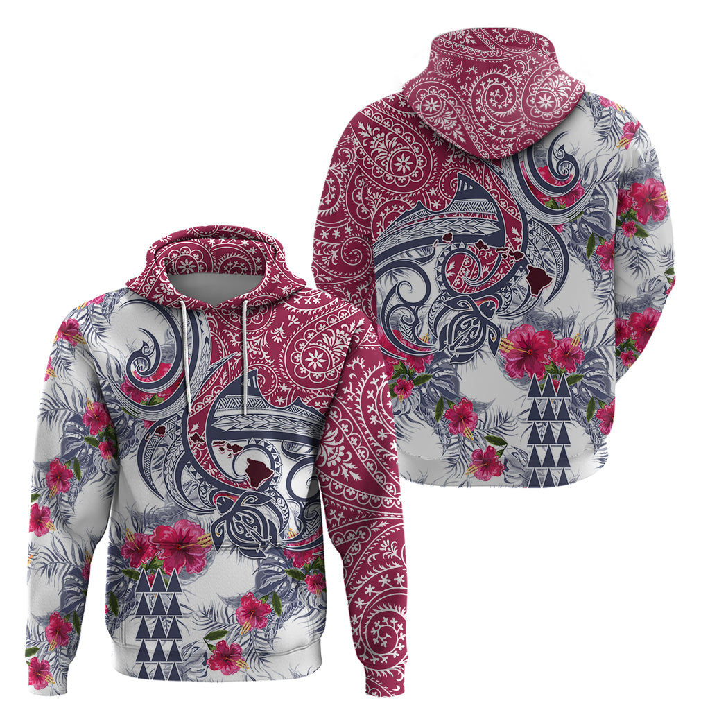 Hawaii Kakau Mix Paisley Pattern Hoodie Polynesian Tropical Unique Style LT01
