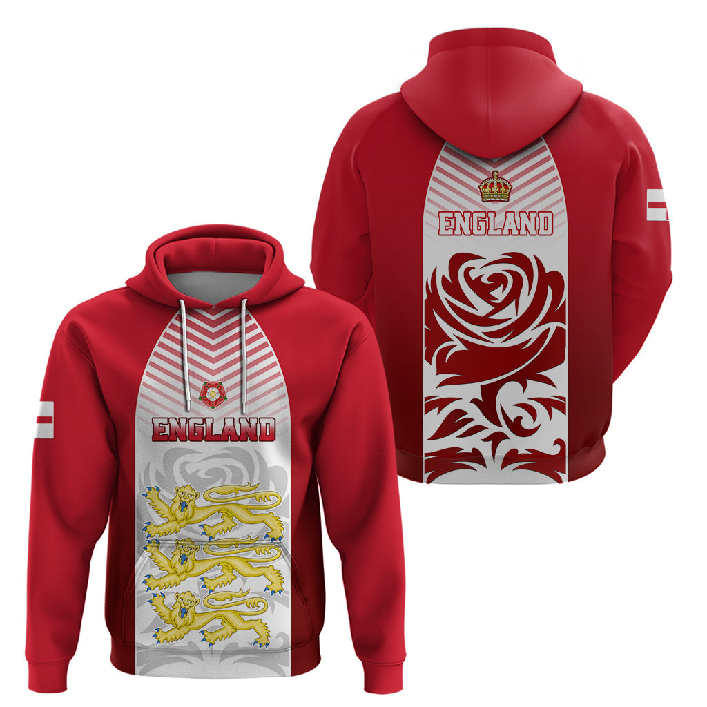 England Hoodie Three Lions and Tudor Rose LT01