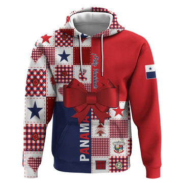 Panama Christmas Feliz Navidad Hoodie Coquette Bow Style LT01