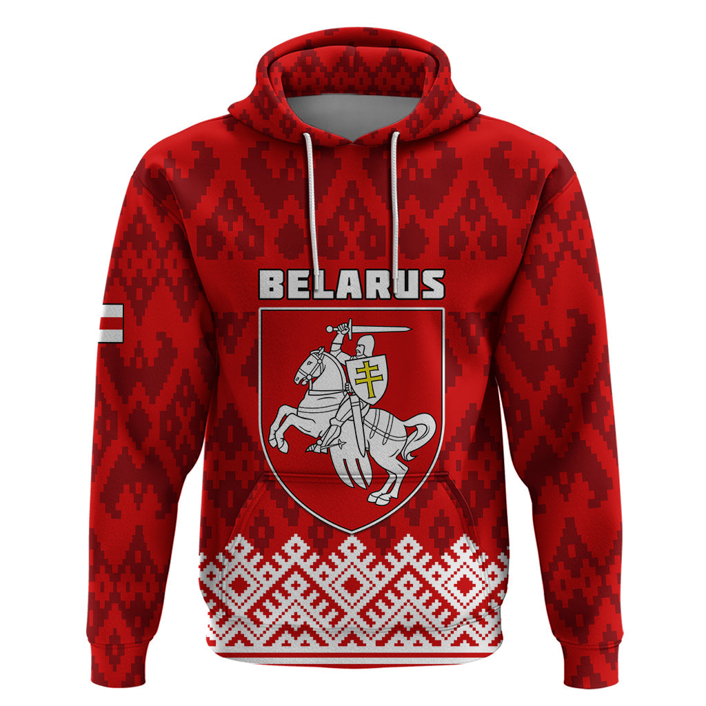 Custom Belarus 1991 Hoodie Belarusian Coat Of Arms Mix Folk Pattern LT01