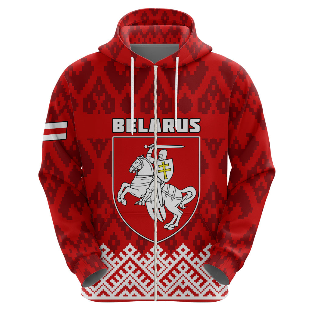 Custom Belarus 1991 Hoodie Belarusian Coat Of Arms Mix Folk Pattern LT01