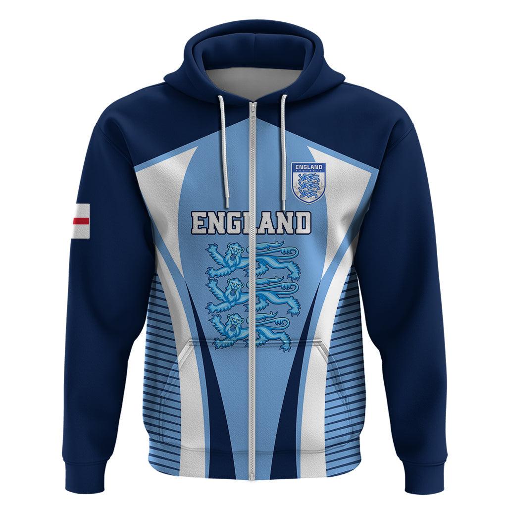 England Football Hoodie Lionesses Blue Sporty Style LT01