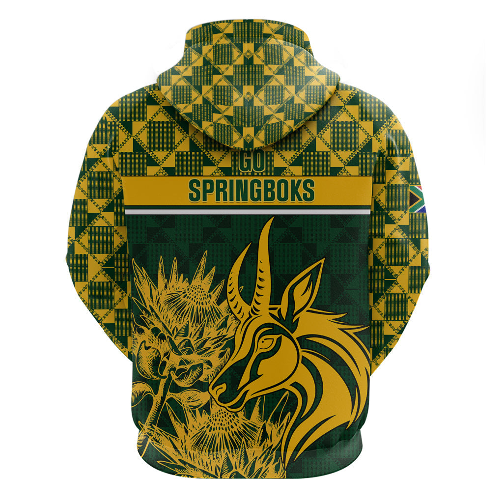 South Africa Rugby Hoodie Go Springboks African Pattern LT01