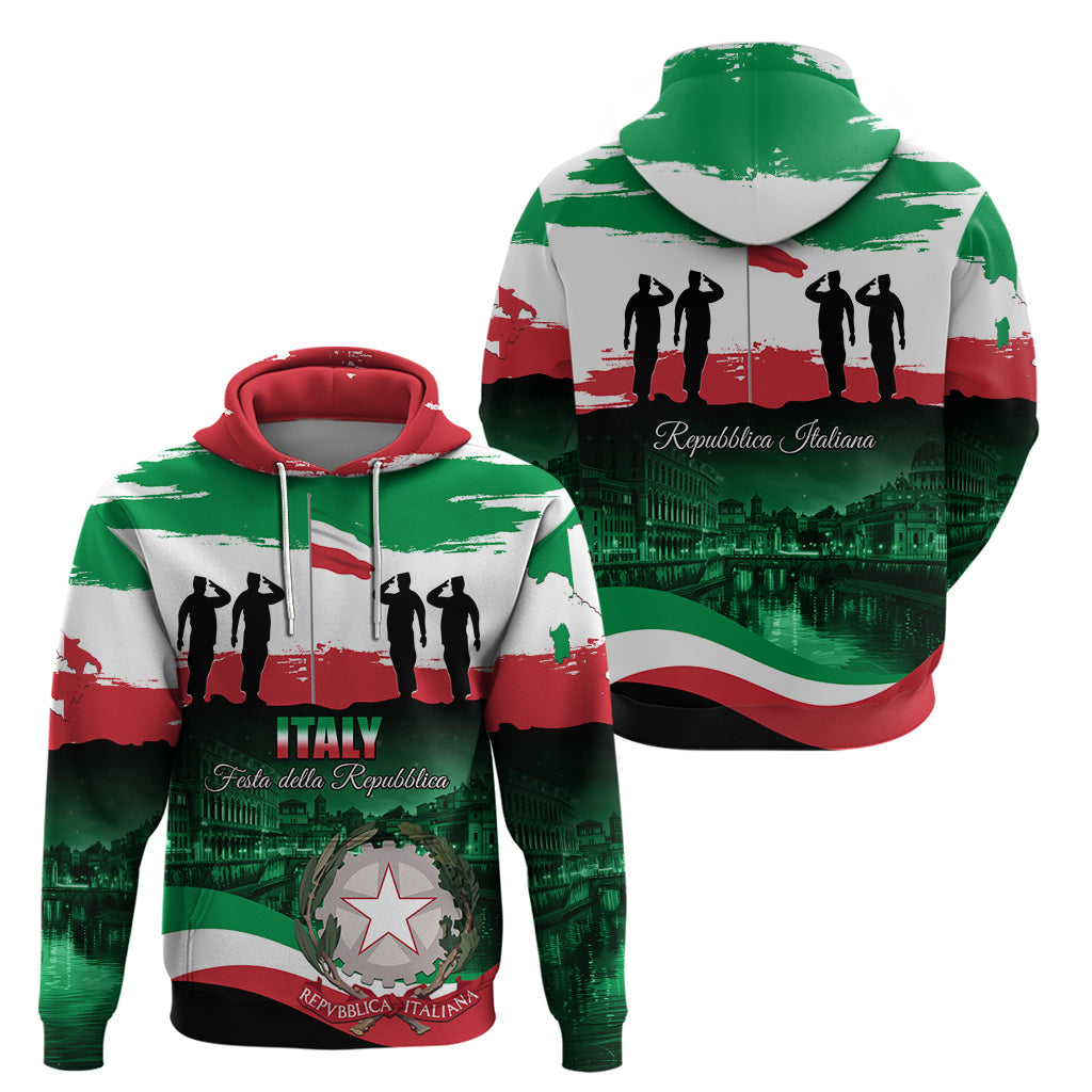 Italy Republic Day Hoodie Festa della Repubblica LT01