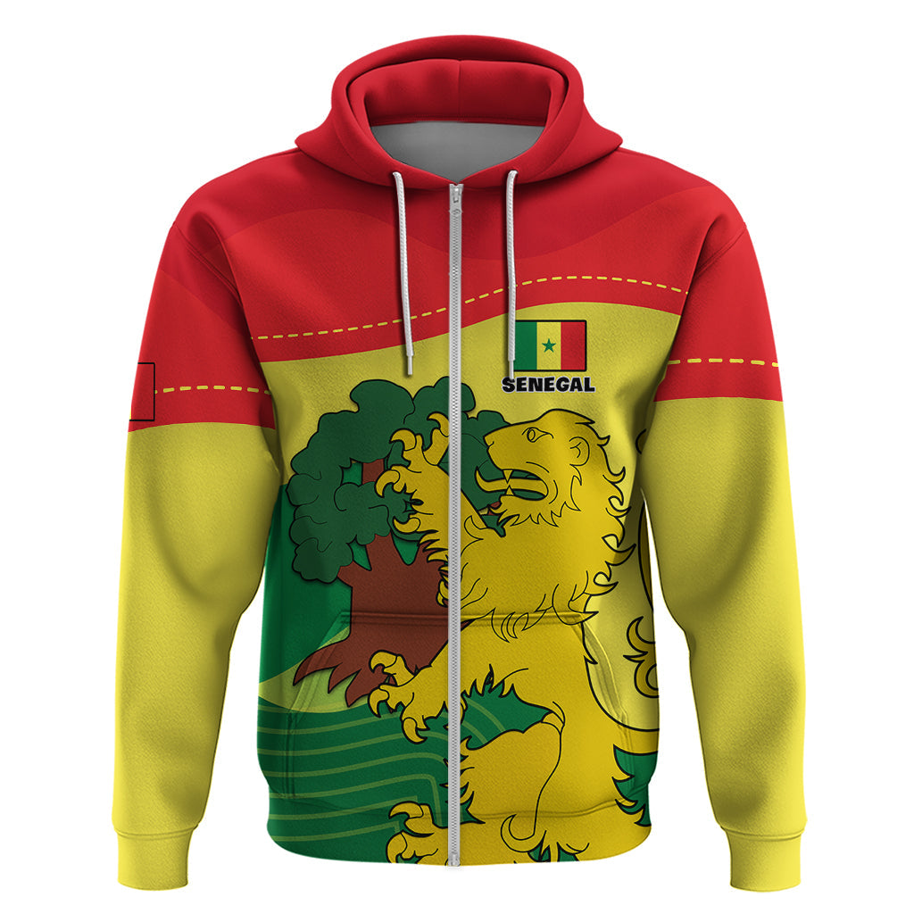 Senegal Hoodie Bahamian Lion Baobab Flag Style LT01