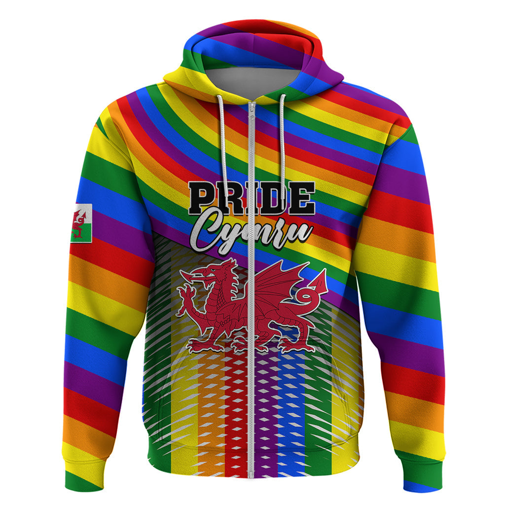 Personalised Pride Cymru Hoodie Love is Love Welsh Red Dragon LT01