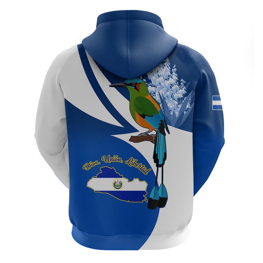 El Salvador Independence Day Hoodie Motmot With Flor De Izote LT01